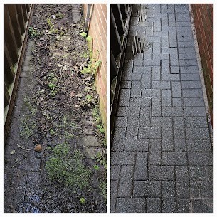 before After Block Paving Path