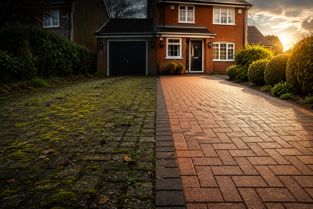 ## Get Your Sutton Coldfield Driveway Looking Clean Again
Stop letting moss, dirt and weeds decide what people think about your home. If your driveway looks tired, slippery or neglected, Balo Jetwash can help bring it back to life with professional driveway power washing in Sutton Coldfield.
Call **Balo Jetwash today on 07902 932947** to request your driveway cleaning quote.
## Get Your Sutton Coldfield Driveway Looking Clean Again Stop letting moss, dirt and weeds decide what people think about your home. If your driveway looks tired, slippery or neglected, Balo Jetwash can help bring it back to life with professional driveway power washing in Sutton Coldfield. Call **Balo Jetwash today on 07902 932947** to request your driveway cleaning quote.